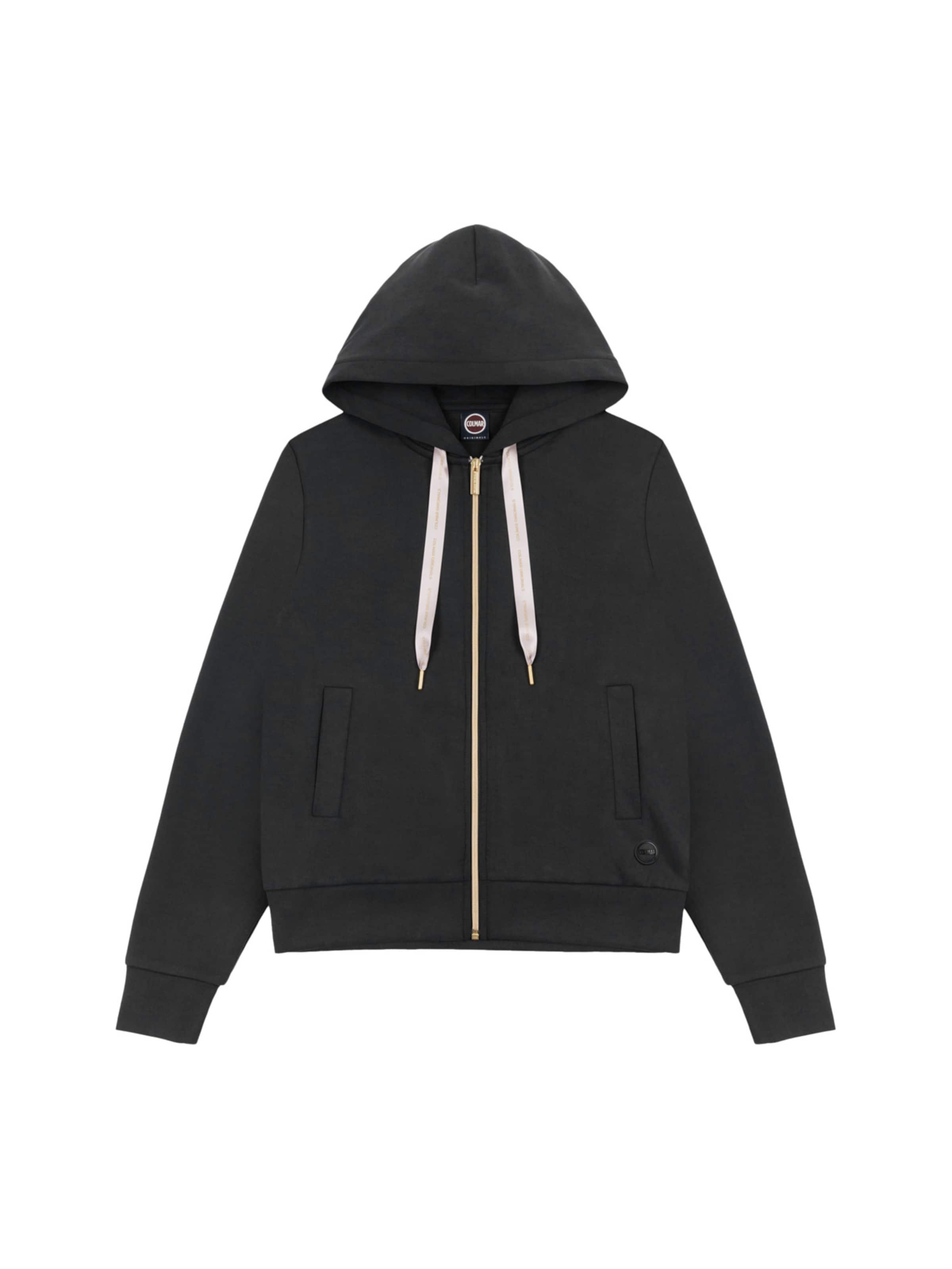 Colmar Sweatvest in Zwart: voorkant