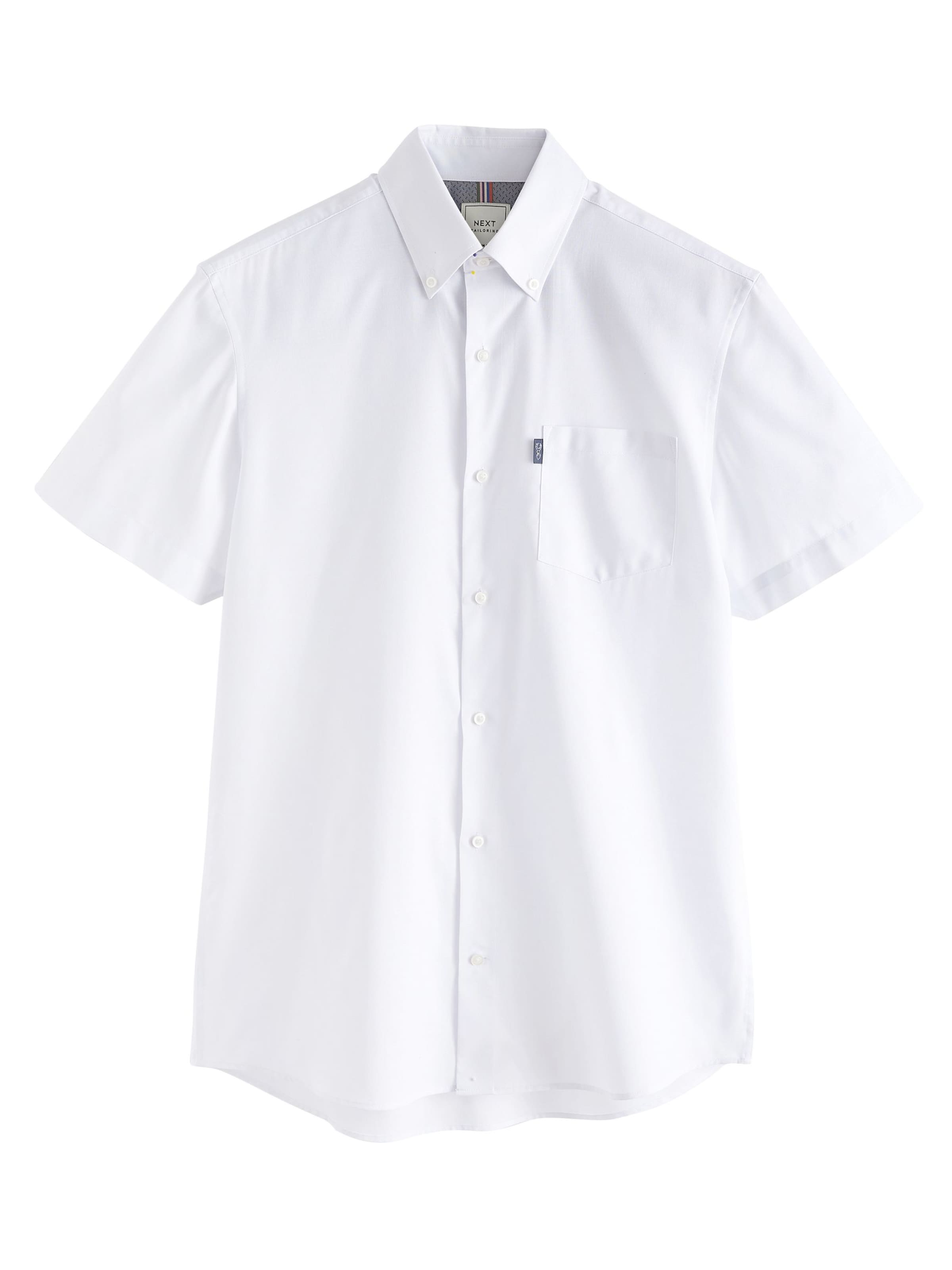 Next Средняя посадка Рубашка в Белый: спереди