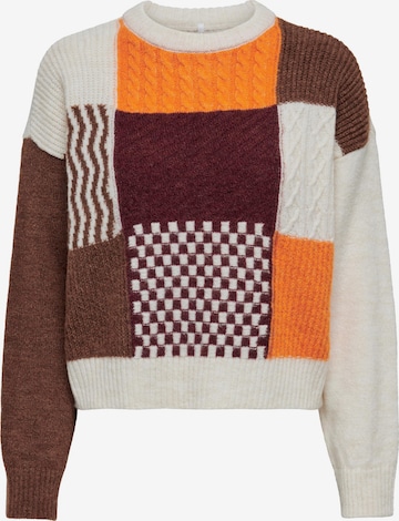 ONLY Sweater 'FILIPPA' in Brown: front