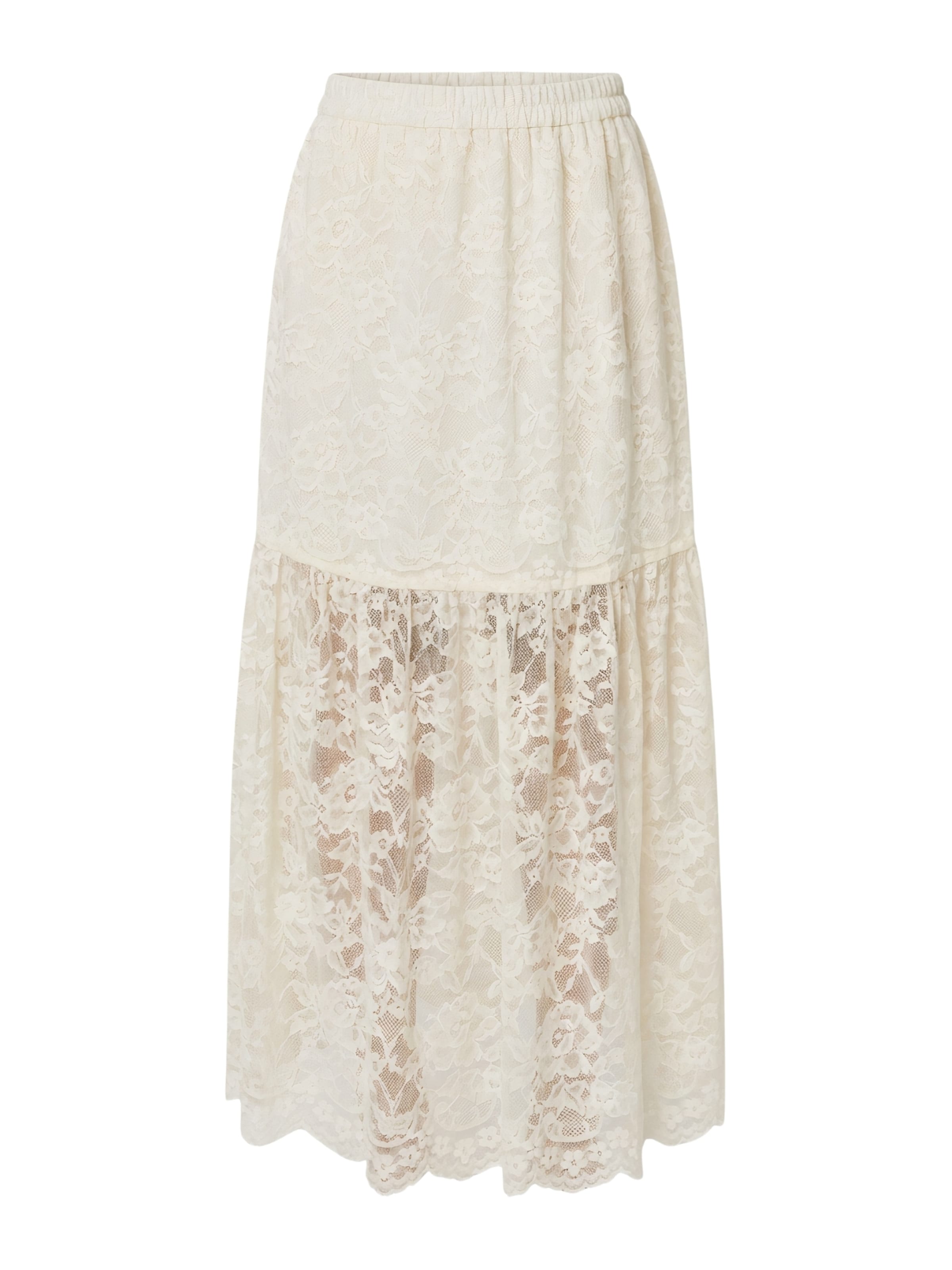 Crās Jupe ' Salimacras ' en crème, Vue avec produit