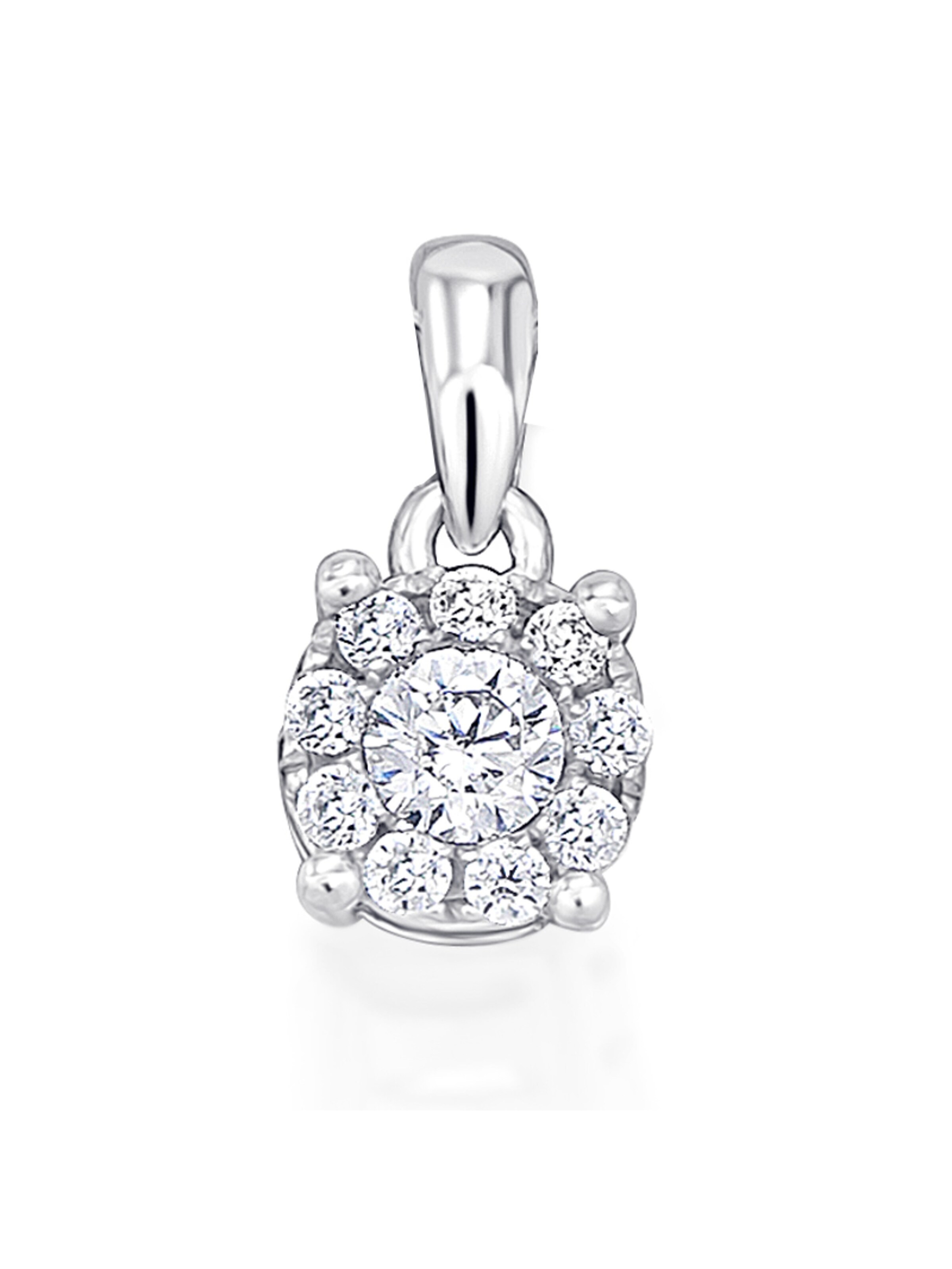 ONE ELEMENT Anhänger 'Invisible' in Silber: Vorderseite