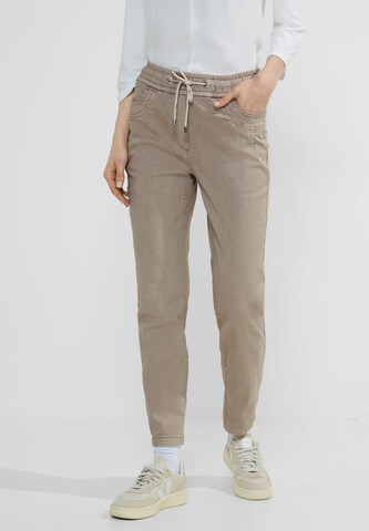 CECIL Slim fit Pants in Beige: front