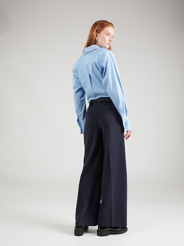Marks & Spencer - Pierna ancha Pantalón de pinzas 'Frankie' en azul