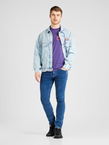 purpurinė Superdry Marškinėliai
