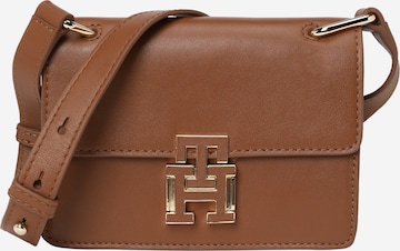 TOMMY HILFIGER Schoudertas in Bruin: voorkant