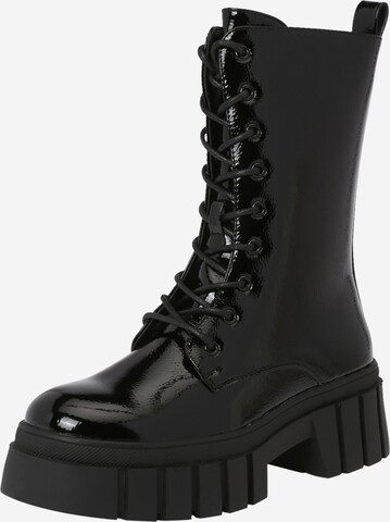 ABOUT YOU Lace-Up Ankle Boots 'Stella' in Black: front