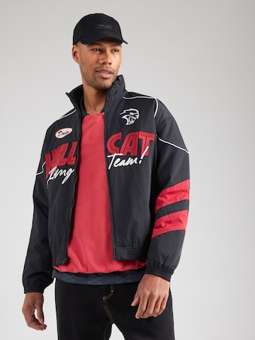 HOLLISTER Between-Season Jacket 'HELLCAT' in Black: front