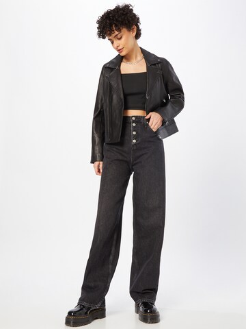 Calvin Klein Jeans Wide Leg Jeans in Schwarz