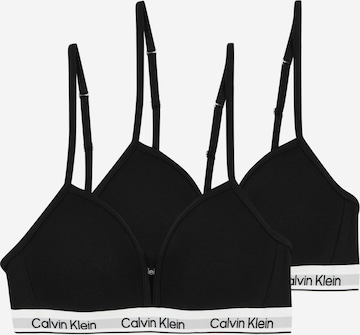 juoda Calvin Klein Underwear Trikampė Liemenėlė: priekis