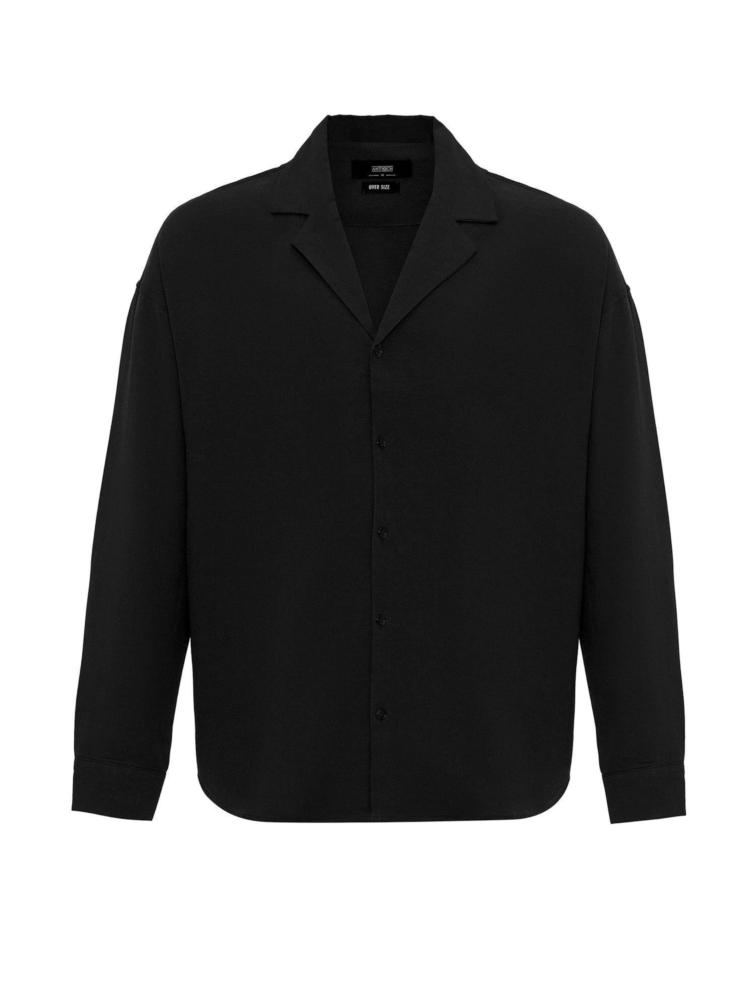 Antioch Comfort Fit Skjorta i svart: framsida