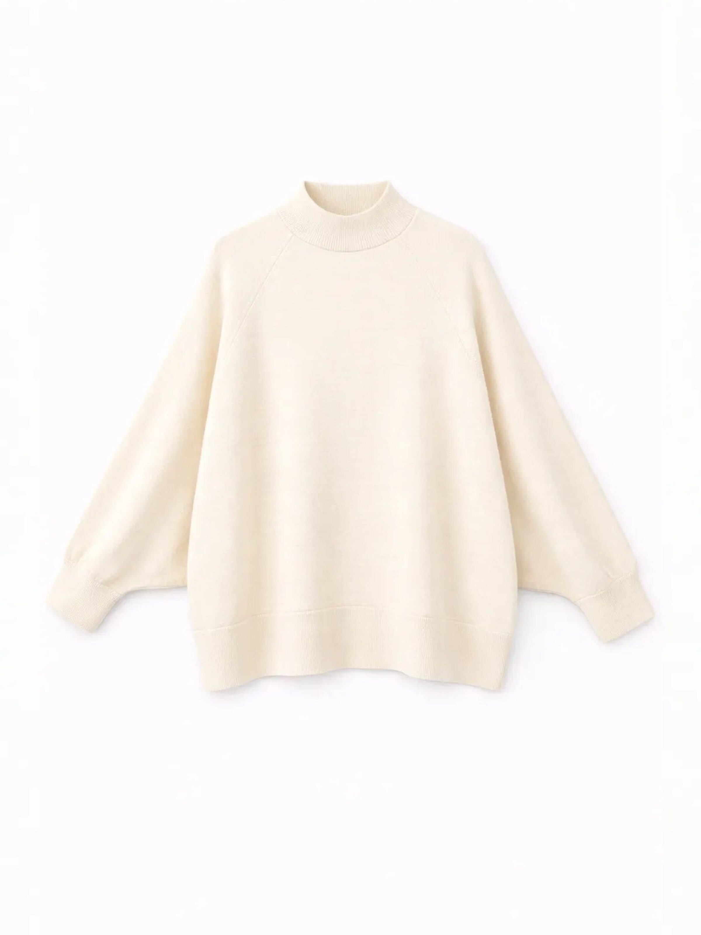Pullover extra large di MixRay in beige