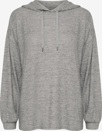 Fransa Sweatshirt 'DEFAUNA 3' in Grey: front
