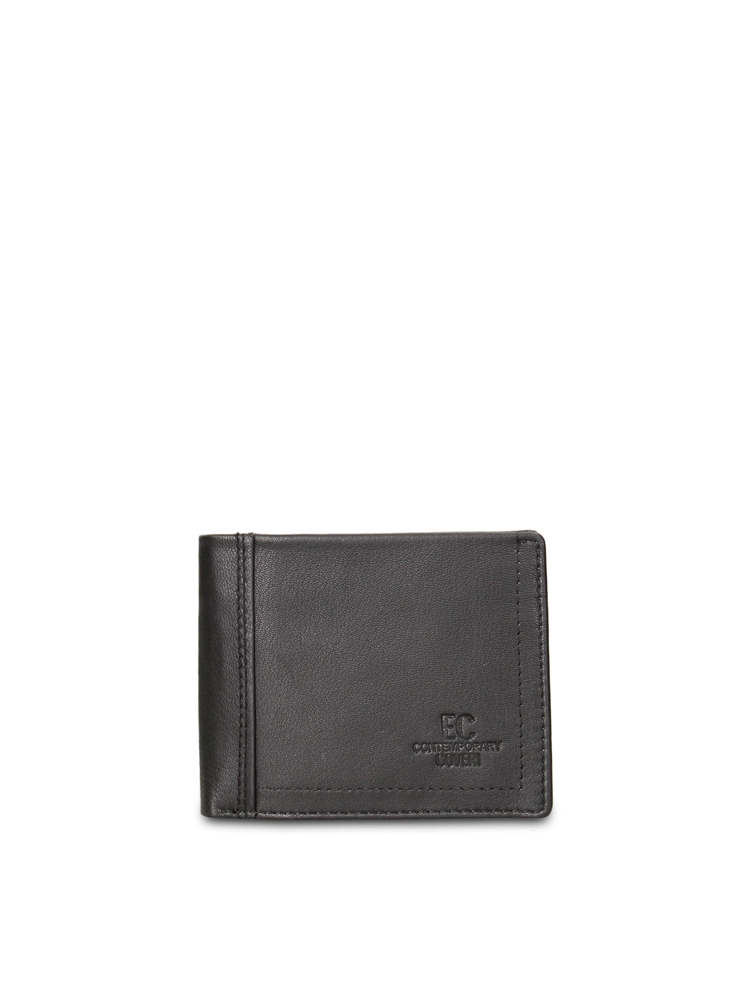 Portamonete di Coveri Collection in nero: frontale