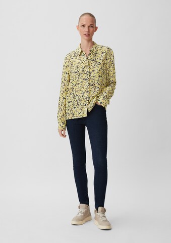 Camicia da donna di comma casual identity in giallo