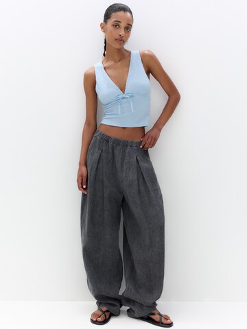 Pull&Bear Top w kolorze niebieski