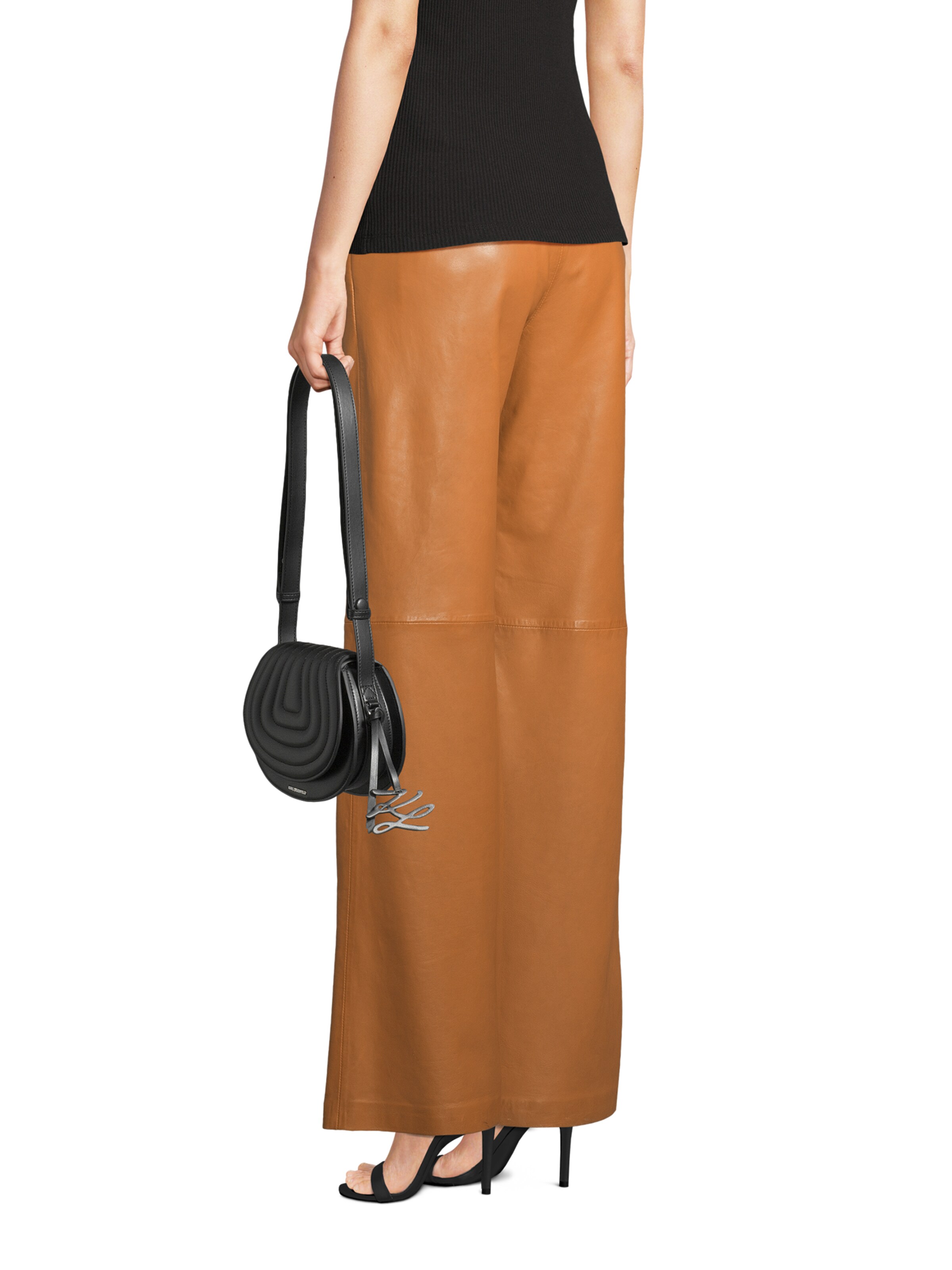 Karl Lagerfeld Crossbody Bag in Black: front