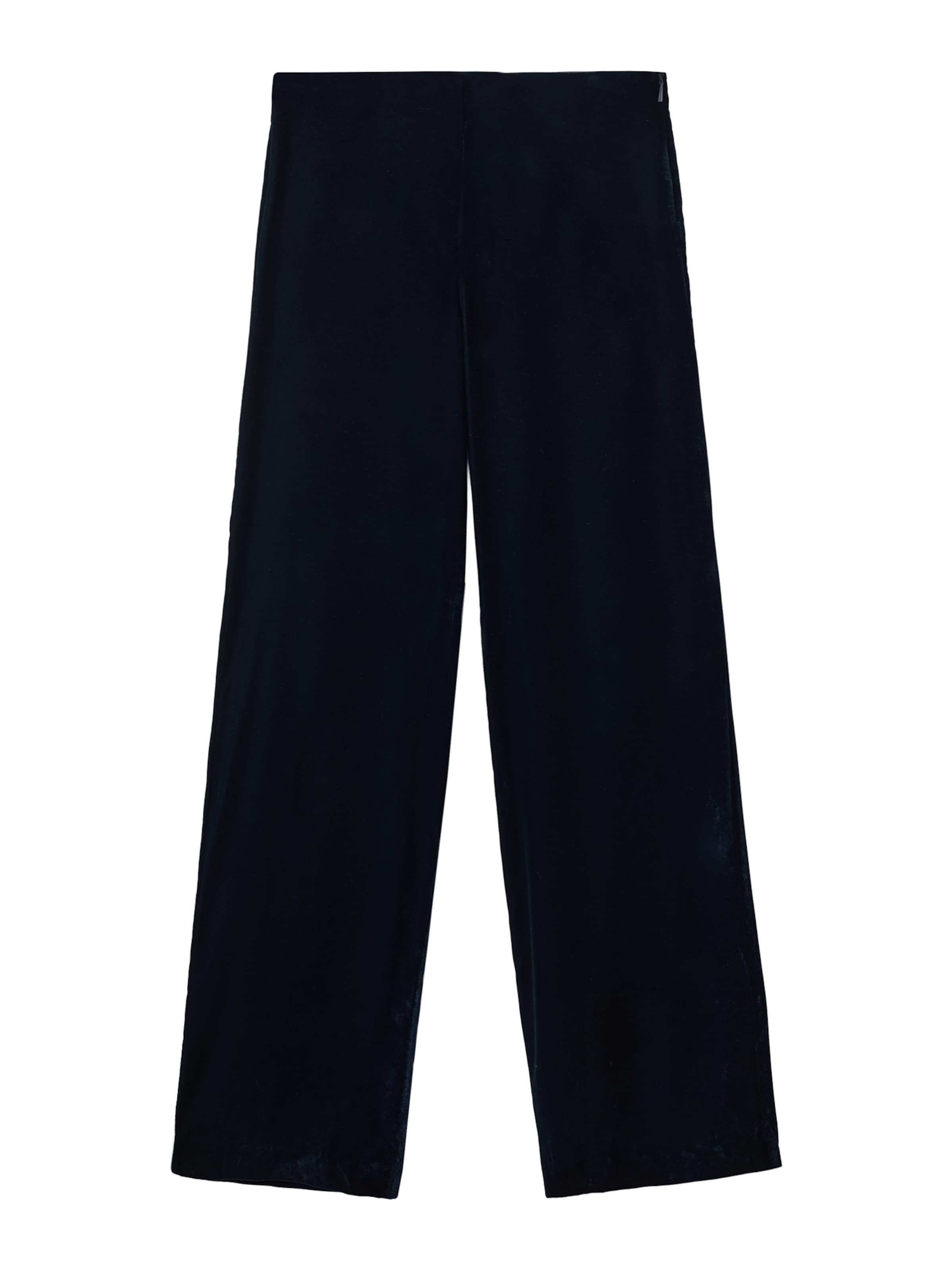 MANGO Wide Leg Bukser 'Combi' i blå: forside