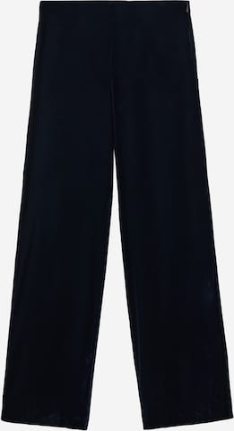 MANGOWide Leg/ Široke nogavice Hlače 'Combi' - plava boja: prednji dio