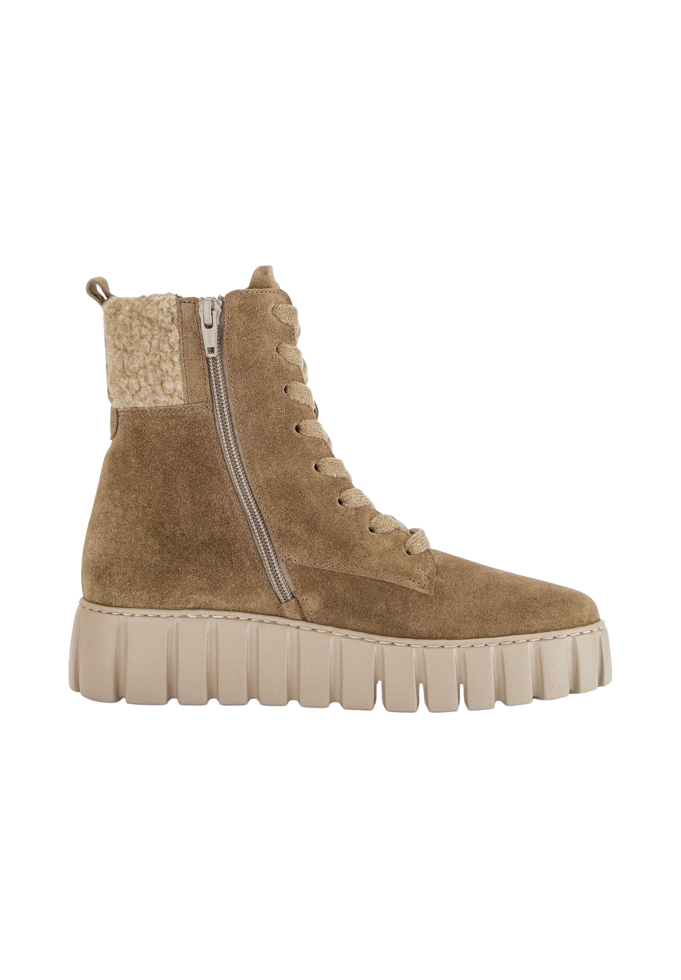 GABOR Lace-up bootie in Brown