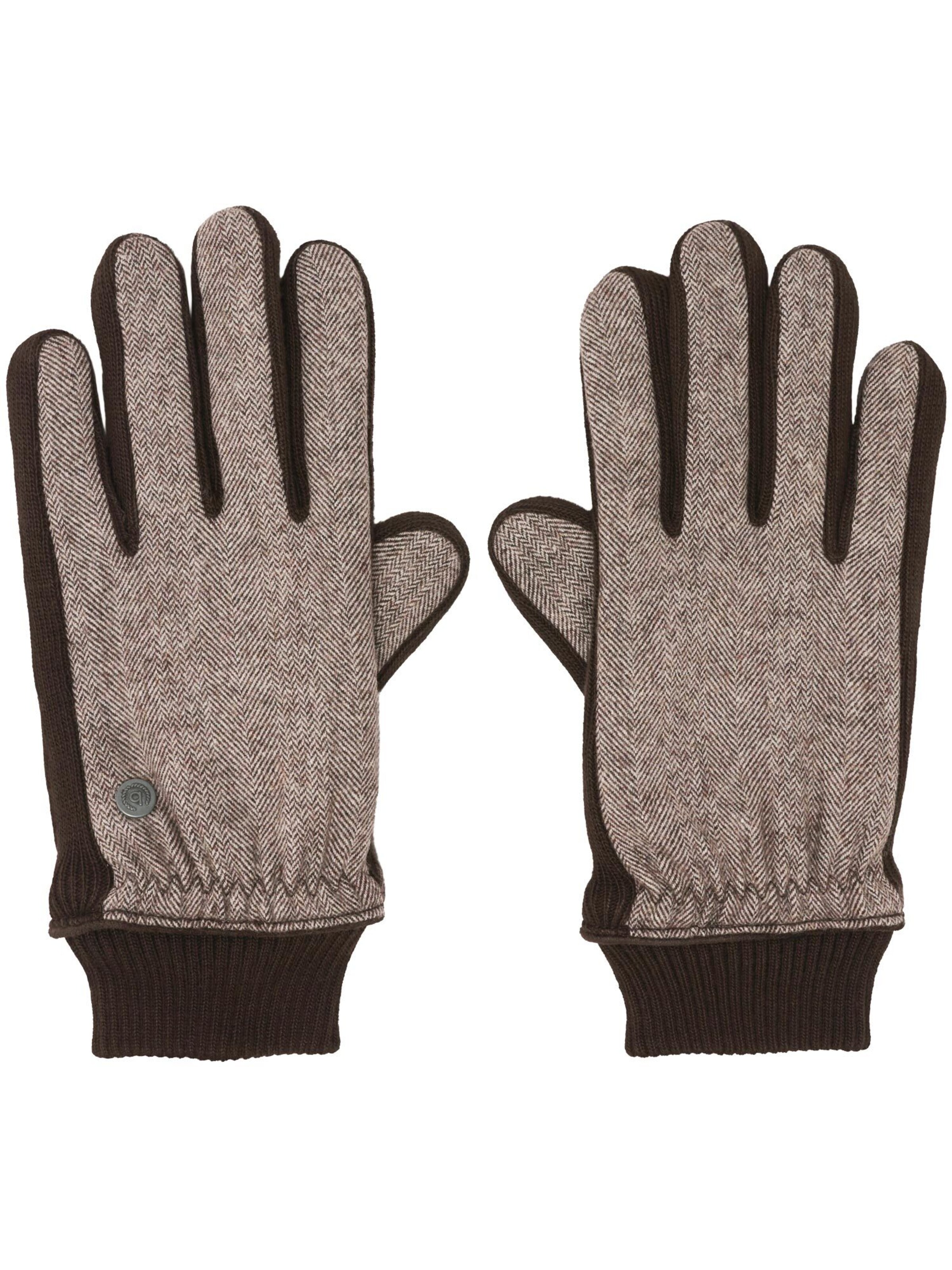bugatti Full Finger Gloves in Brown