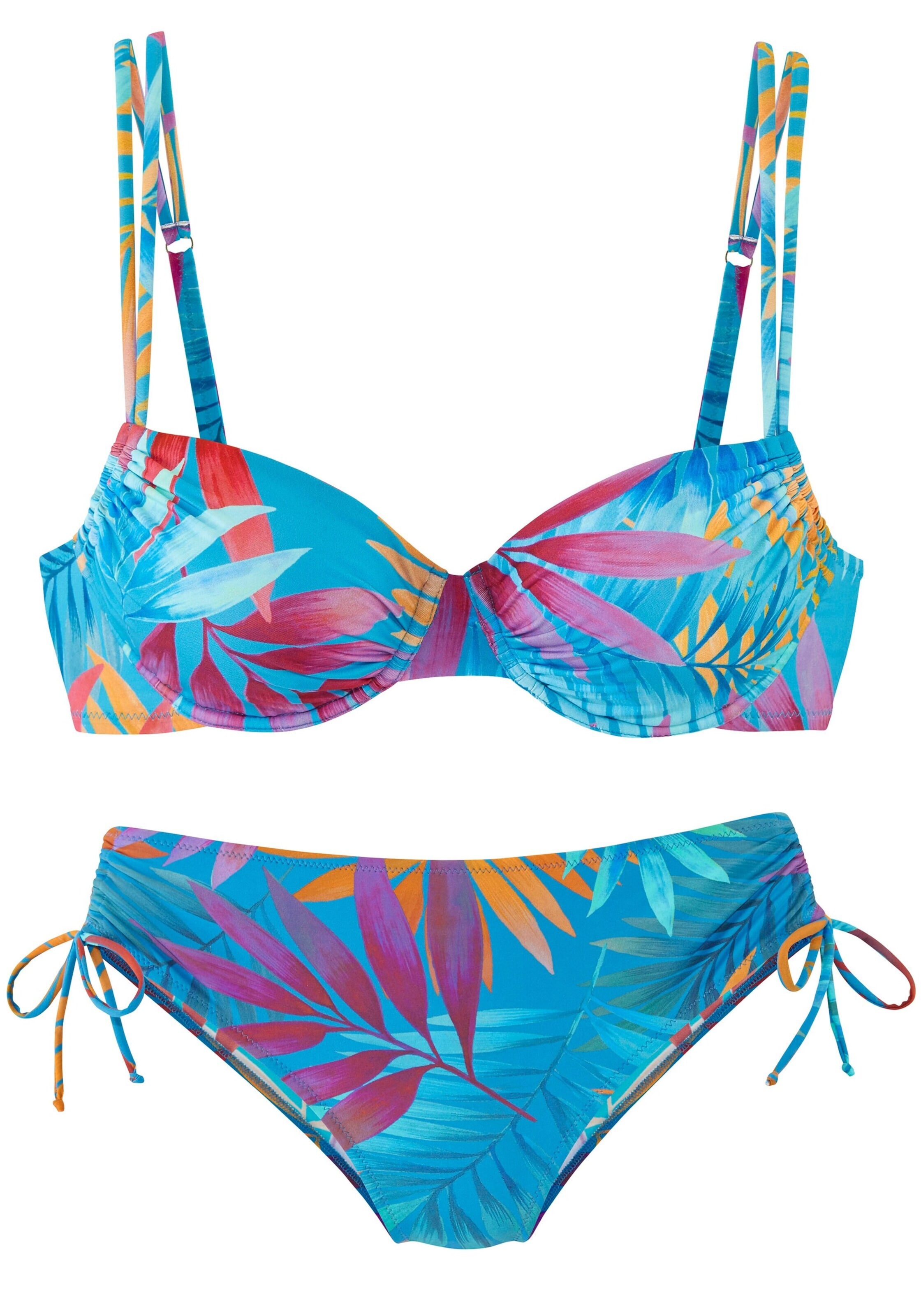 LASCANA Бюстие Бански тип бикини в синьо: отпред