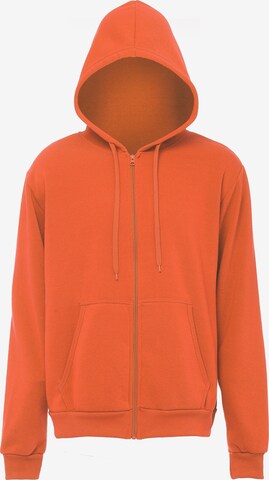 boundry Sweatvest in Oranje: voorkant