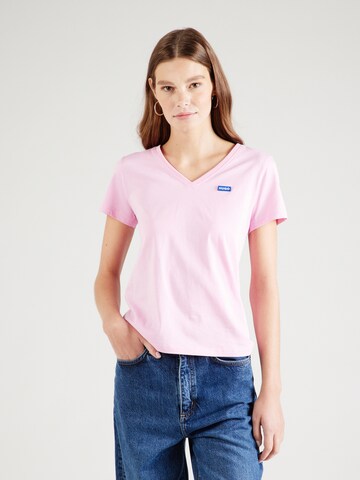 HUGO - Camisa 'Classic' em rosa: frente