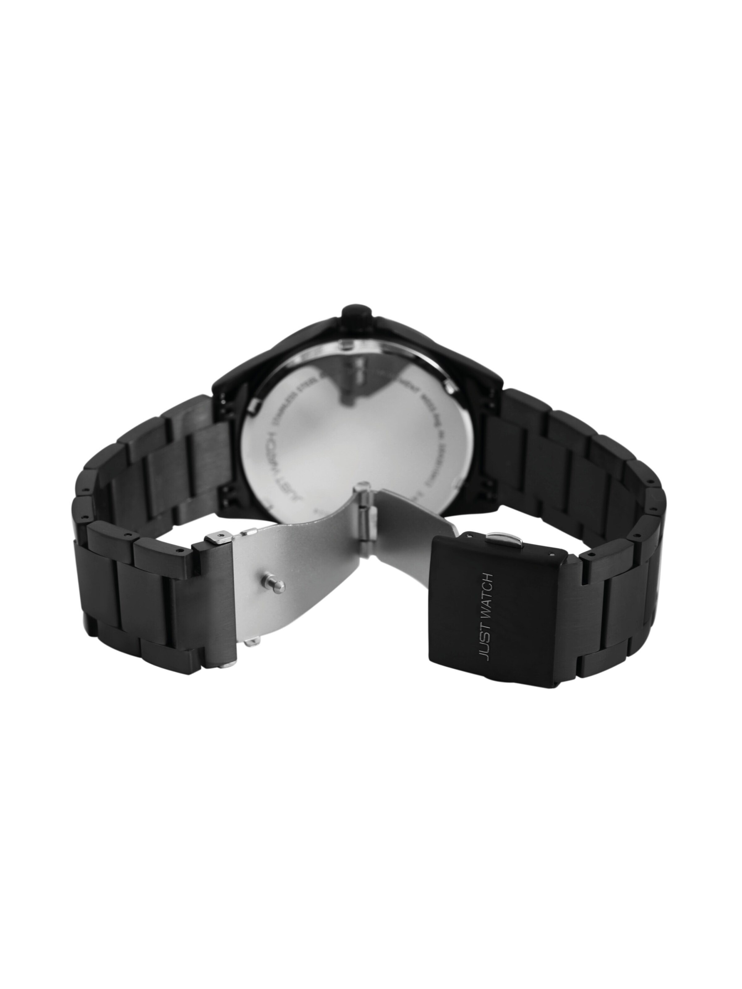 Just Watch Analog Watch 'Freddie, Datumsanzeige' in Black