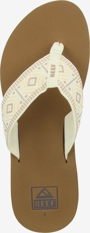 REEF T-Bar Sandals 'Spring Woven' in White