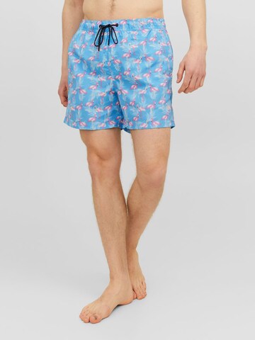 JACK & JONES Badshorts 'Fiji' i blå: framsida