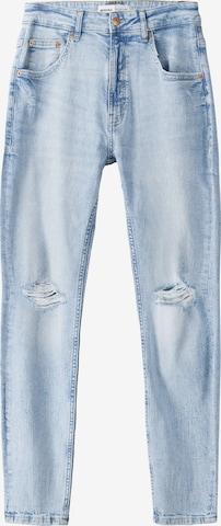 Bershka Slimfit Jeans in Blauw: voorkant