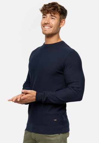 INDICODE JEANS Pullover ' Lourdes ' in Blau