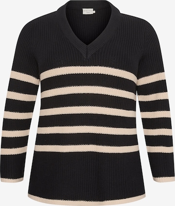 KAFFE CURVE - Pullover 'Iri' em preto: frente