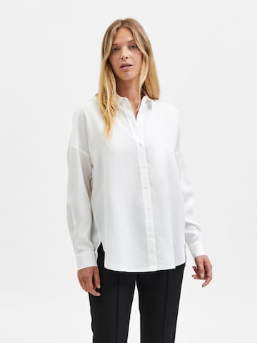 SELECTED FEMME Blus 'SANNI' i vit: framsida