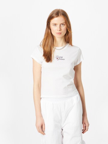 Tommy Jeans - Camiseta en blanco: frente