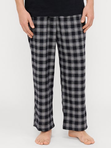 HOLLISTER Pyjamahose in Schwarz: Vorderseite