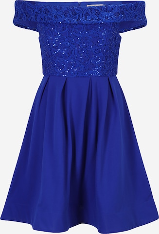 Skirt & Stiletto Cocktail Dress 'ALINA' in Blue: front