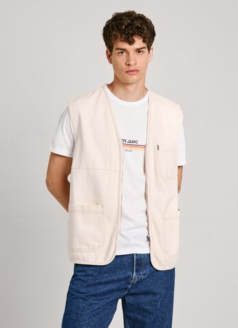 Pepe Jeans Weste 'ELM' in Weiß: Vorderseite