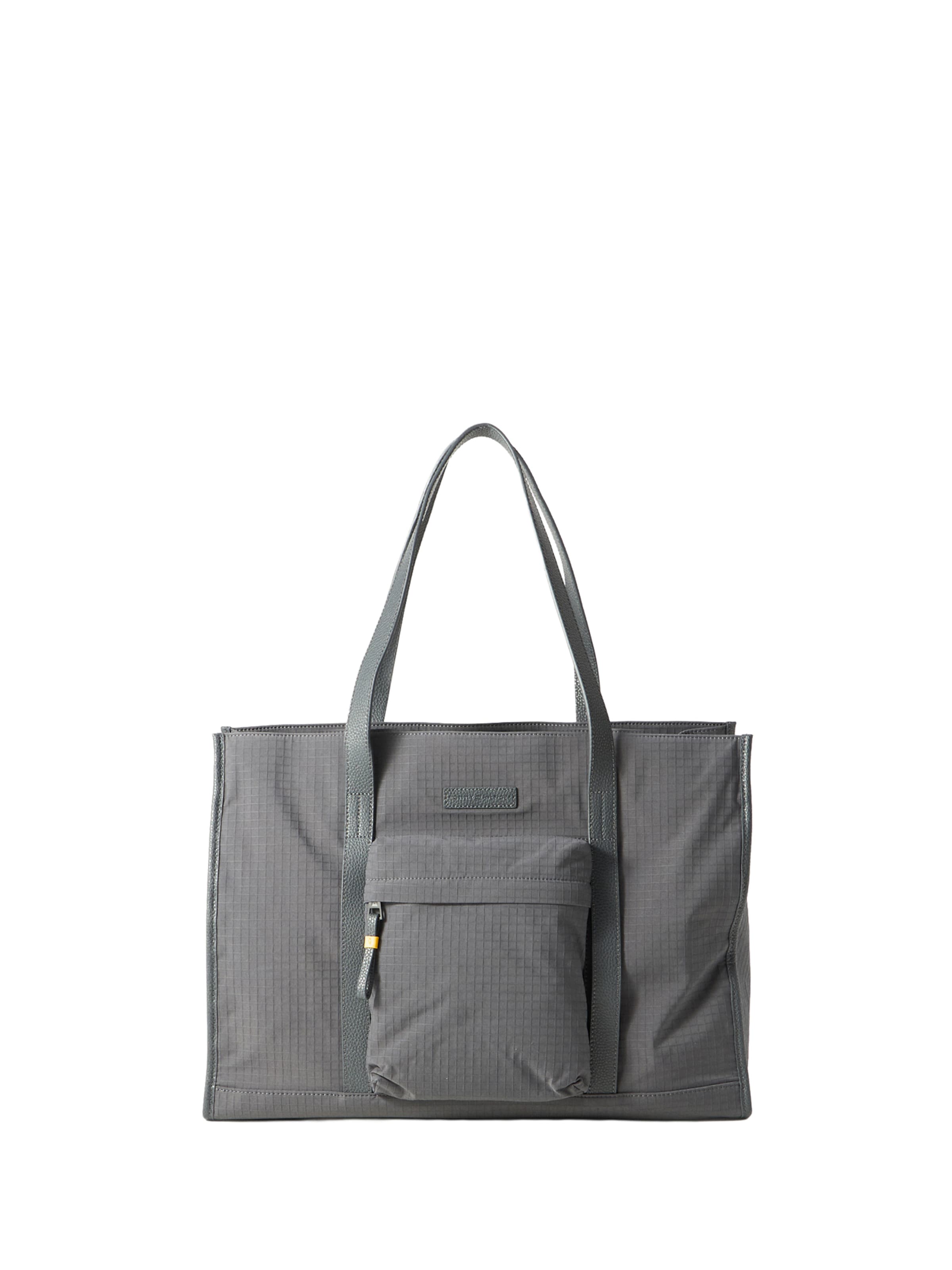 TOMMY HILFIGER Μεγάλη τσάντα σε γκρι: μπροστά