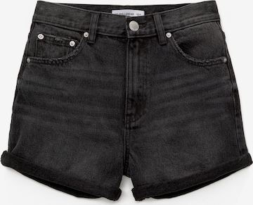 Pull&Bear Regular Shorts in Schwarz: Vorderseite