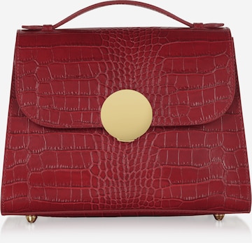 LeParmentier - Bolso de mano 'Bombo Croco' en rojo: frente