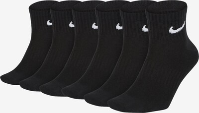 NIKE Athletic Socks in Black / White, Item view