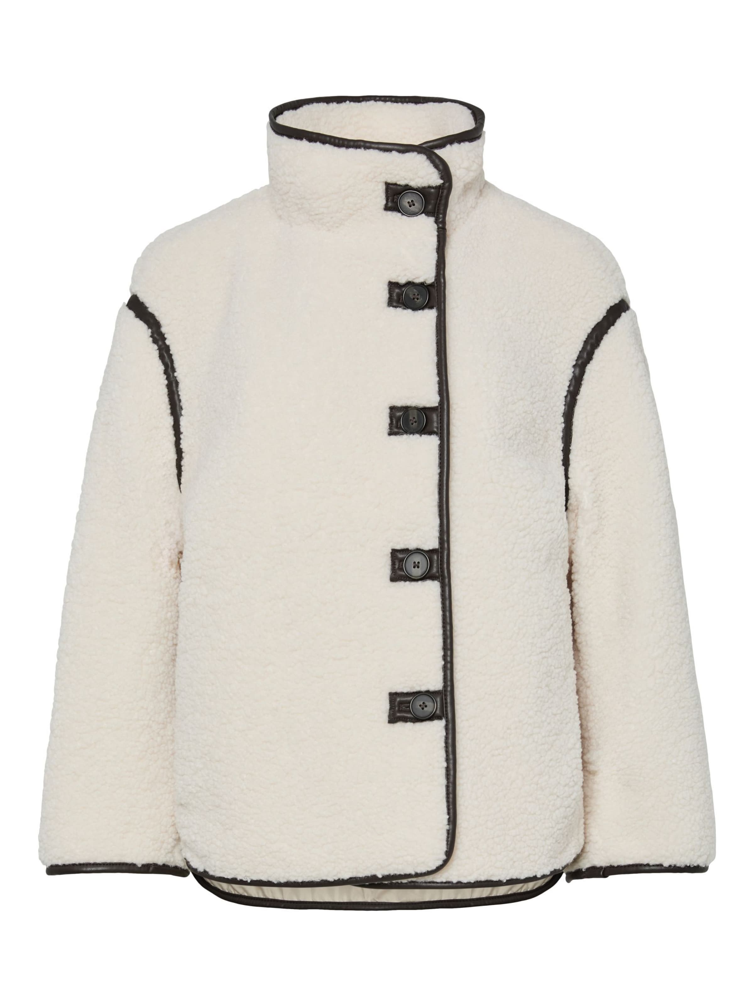 PIECES Overgangsjakke 'PCAugusta' i hvid: forside