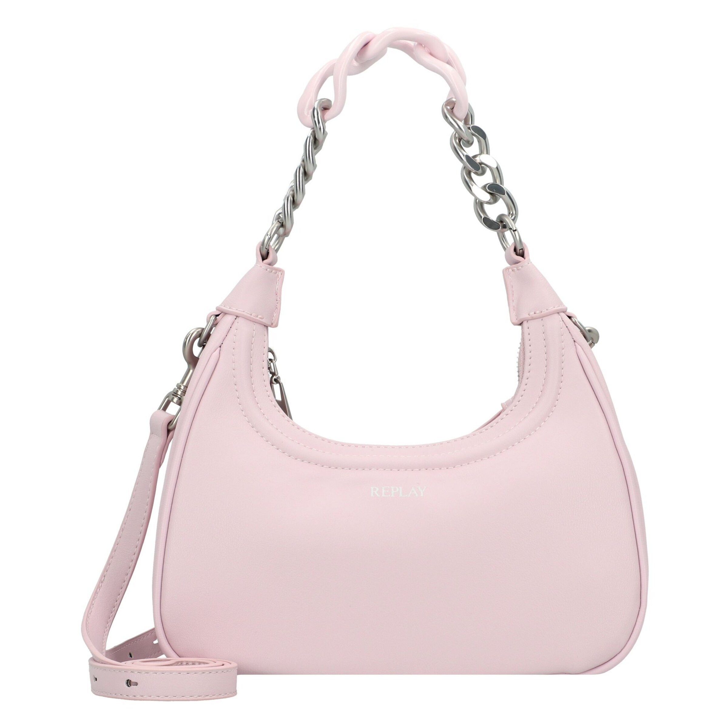 Borsa a spalla di REPLAY in rosa: frontale