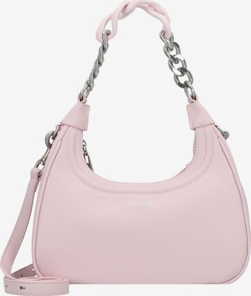 REPLAY Shoulder Bag in Pink: front