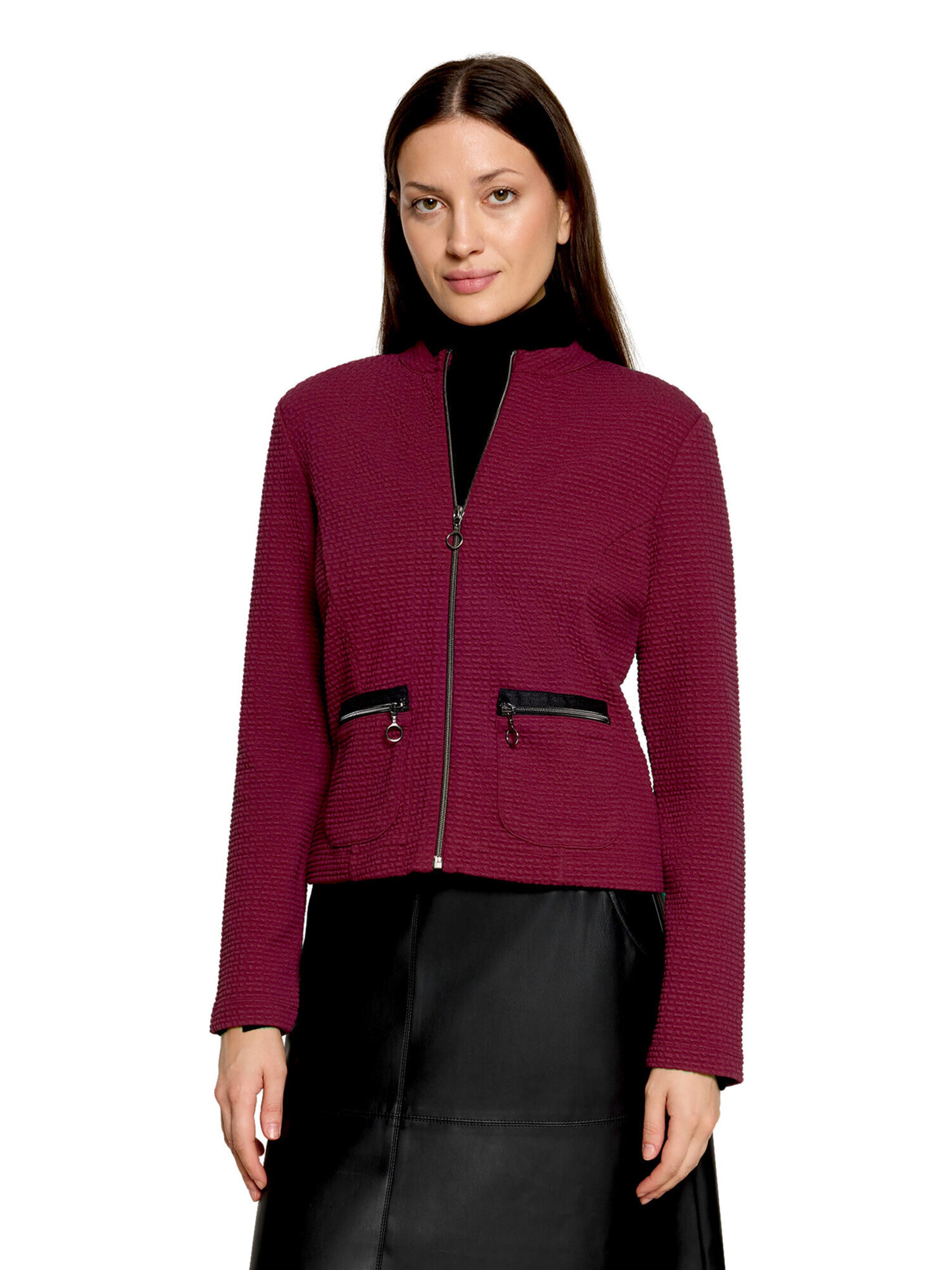 Veste de survêtement Betty Barclay en violet : devant
