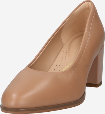 CLARKS Pumps 'Freva' in Bruin: voorkant