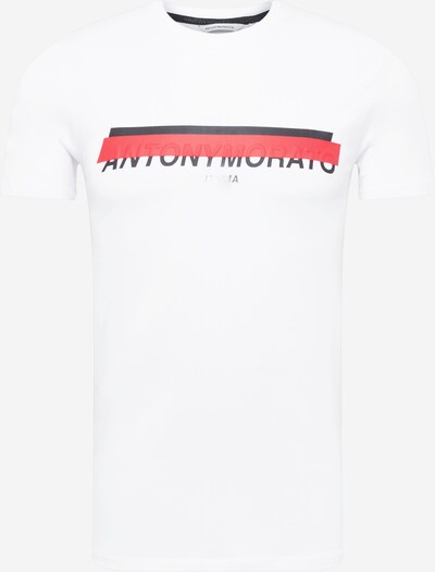 ANTONY MORATO T-Shirt in rot / schwarz / weiß, Produktansicht