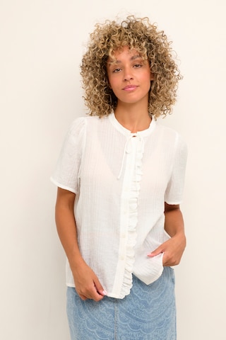 Cream Bluse 'Rucca' i hvit: forside