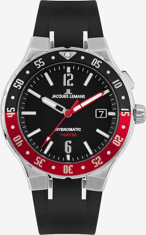 Jacques Lemans Uhr in Schwarz: predná strana